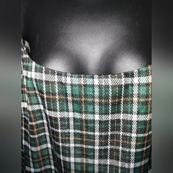 Mi Ami for Francesca's NWT plaid green dress size xl, square neck XL - Picture 7 of 13